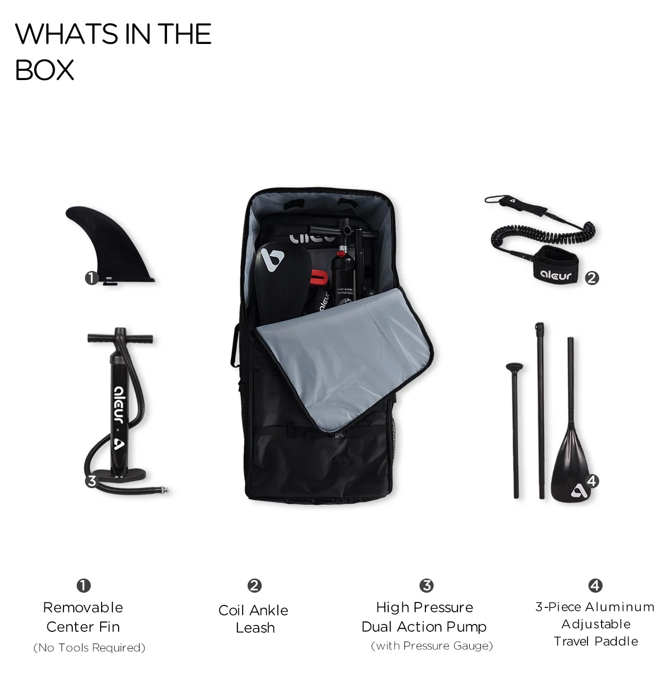 Inflatable Stand Up Paddle Board Package with Backpack, Leash, Paddle and Hand Pump G598800
