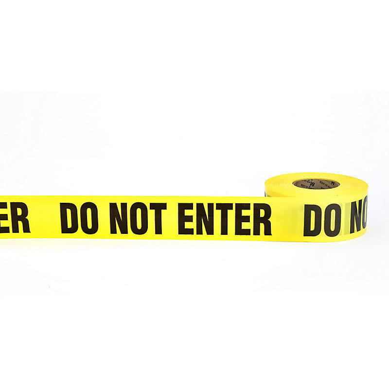 Yellow Barricade Tape, 3mil, 3x22 x 1000&, Pack of 10 K5033