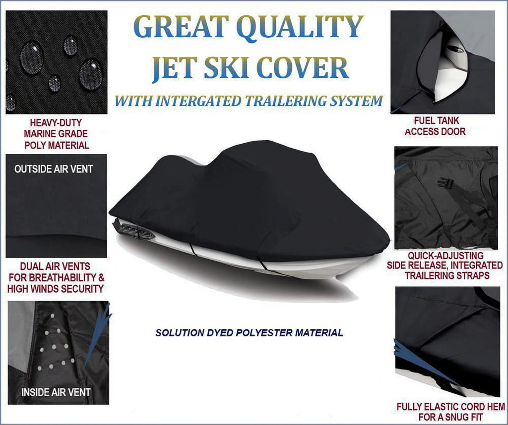 Black 600 Denier Jet Ski Cover U162812