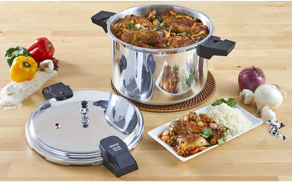 16Qt Jumbo Stovetop Pressure Cooker With Regulator And Side Handles U5038