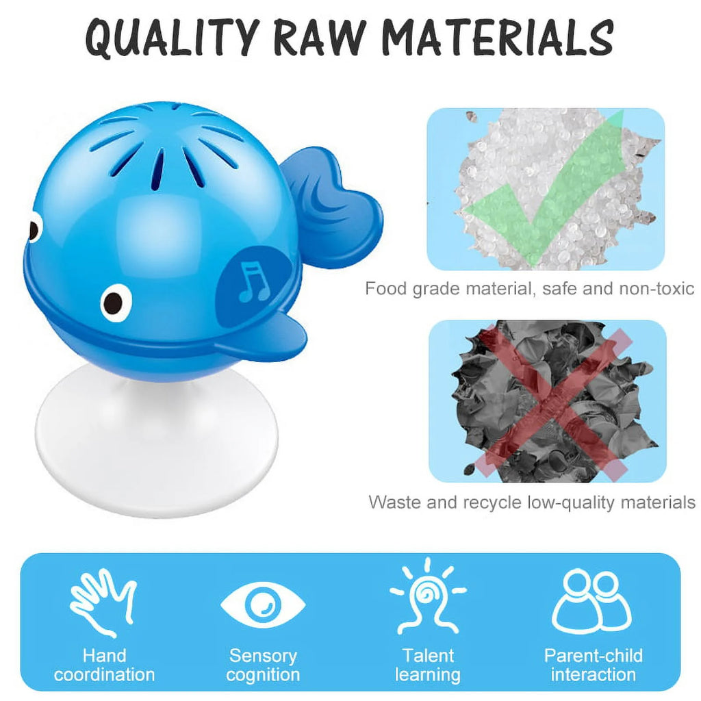 3 Pack Baby Rattles Set Suction Cup Toys U383861