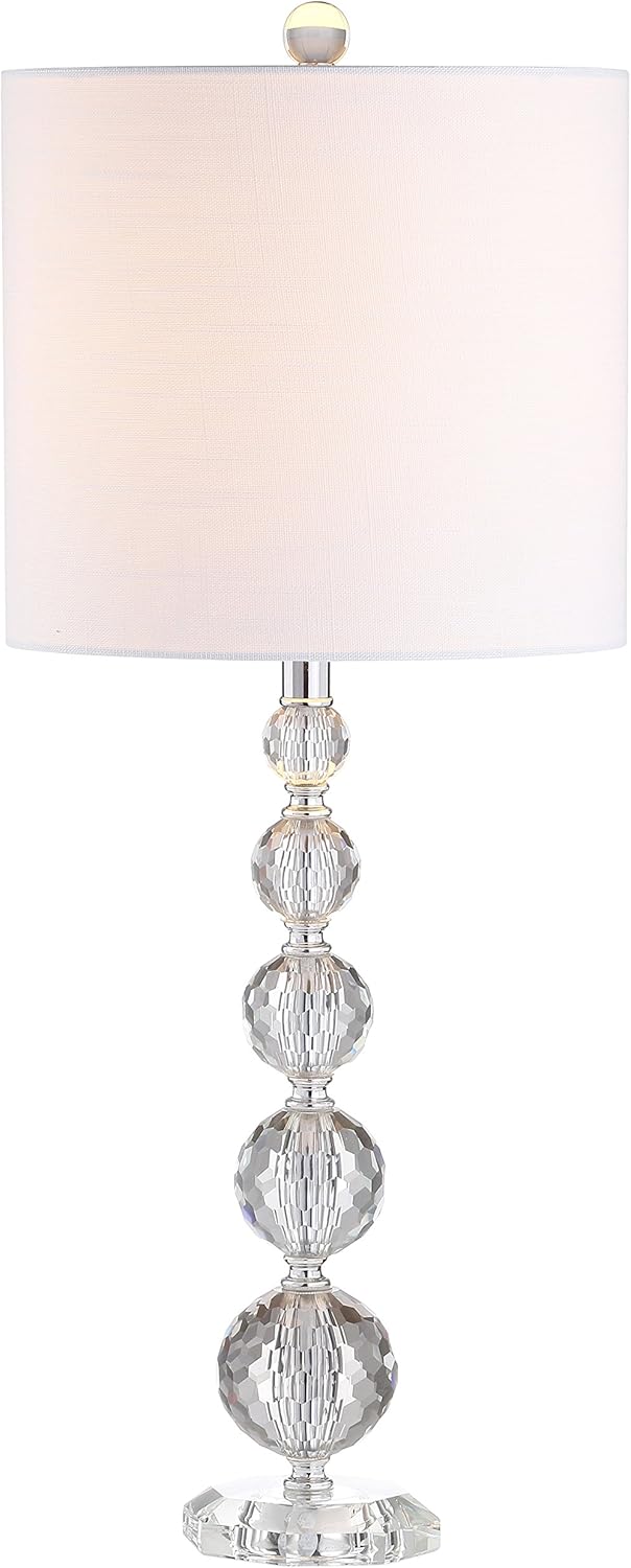 Crystal LED Table Lamp, Clear/Chrome, Set of 2 U4286