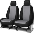 Gray & Black Front Seat Covers for Car SUV W9137