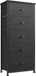 5 Drawer Tall Dresser with Fabric Bins P835917