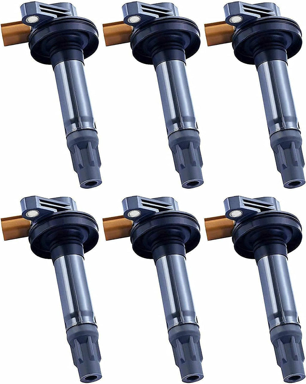 Pack of 6 Ignition Coil with 6 Iridium Spark Plug for Ford Lincoln 3.5 V6 N322452