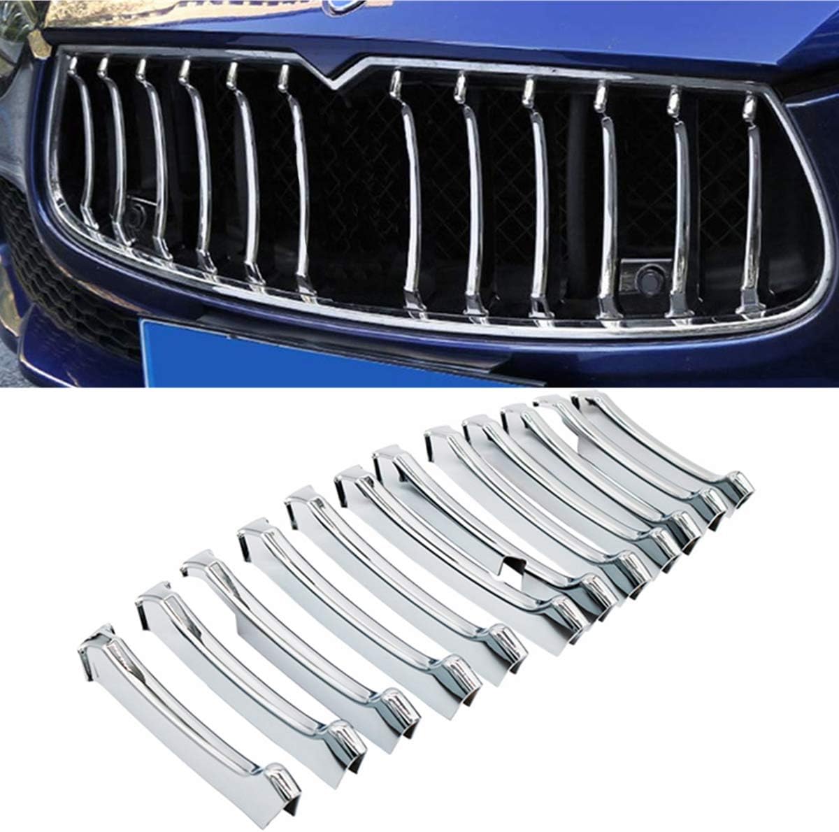 Chrome Front Grille Trim Cover 12PCS W76600