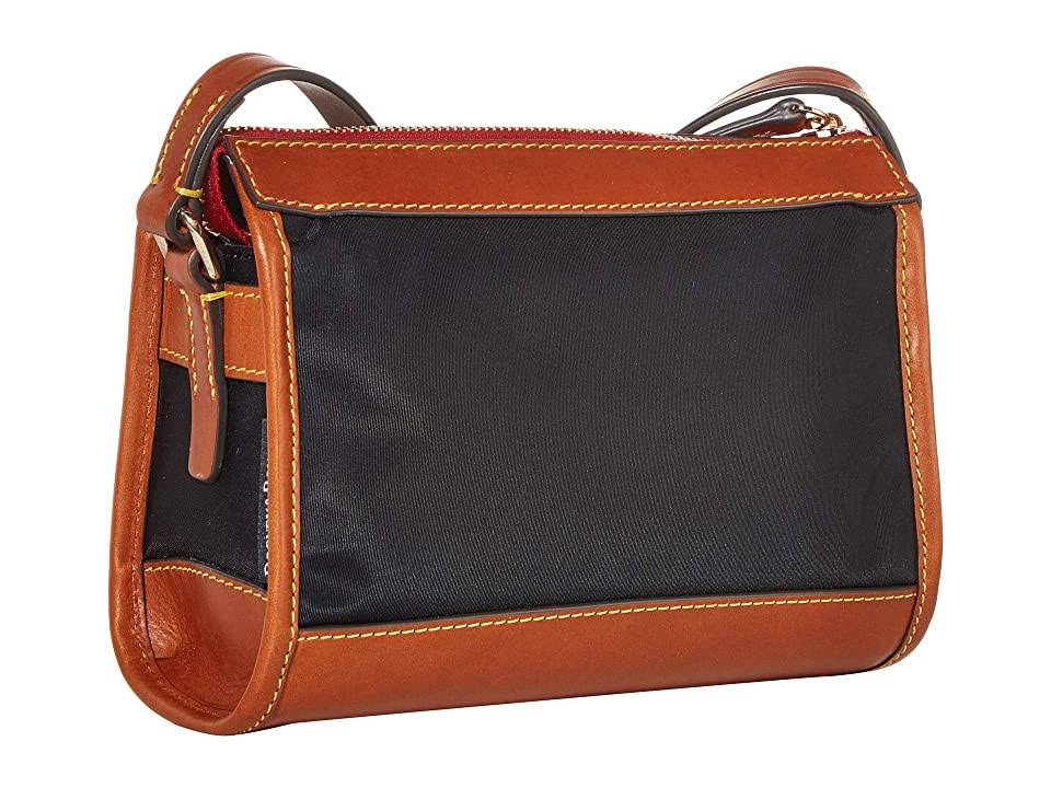Black/Gold Nylon Zip Crossbody P57963