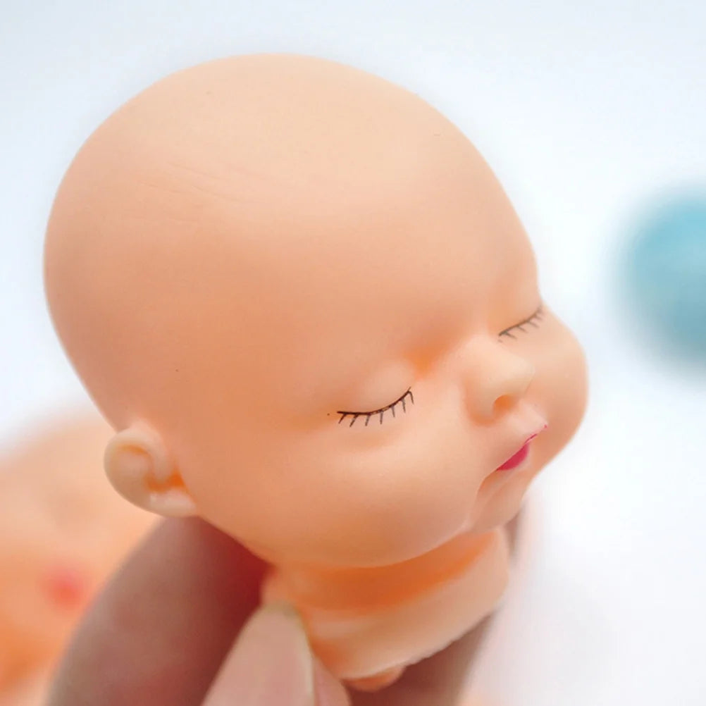 40 Pcs Vinyl Doll Head Key Fob Craft Making Supplies F91898