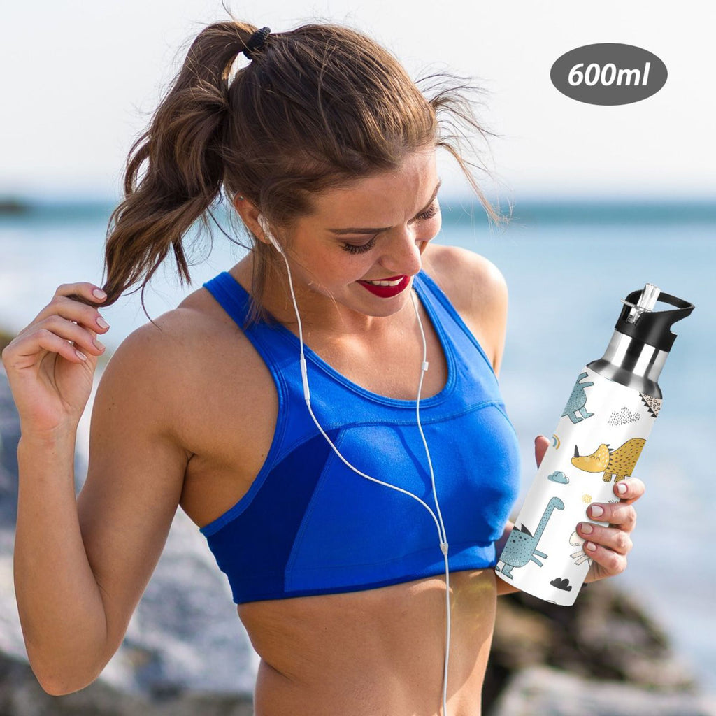 Stainless Steel Insulated Water Bottle with Straw Lid L690455