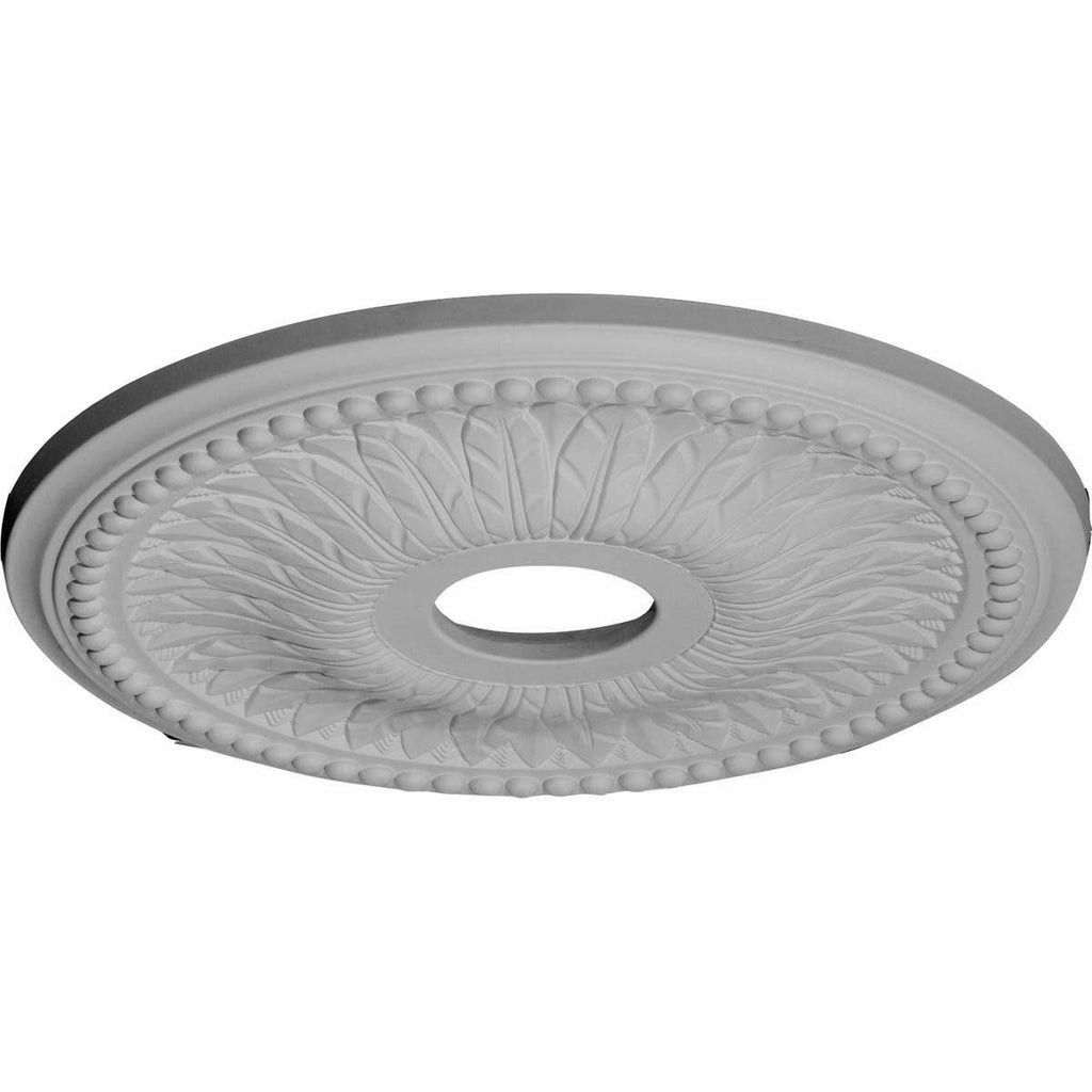 18x22OD x 3 3/4x22ID x 1 1/2x22P Hand-Painted Ceiling Medallion I2815