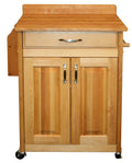 Butcher Block Cart with Backsplash N778906