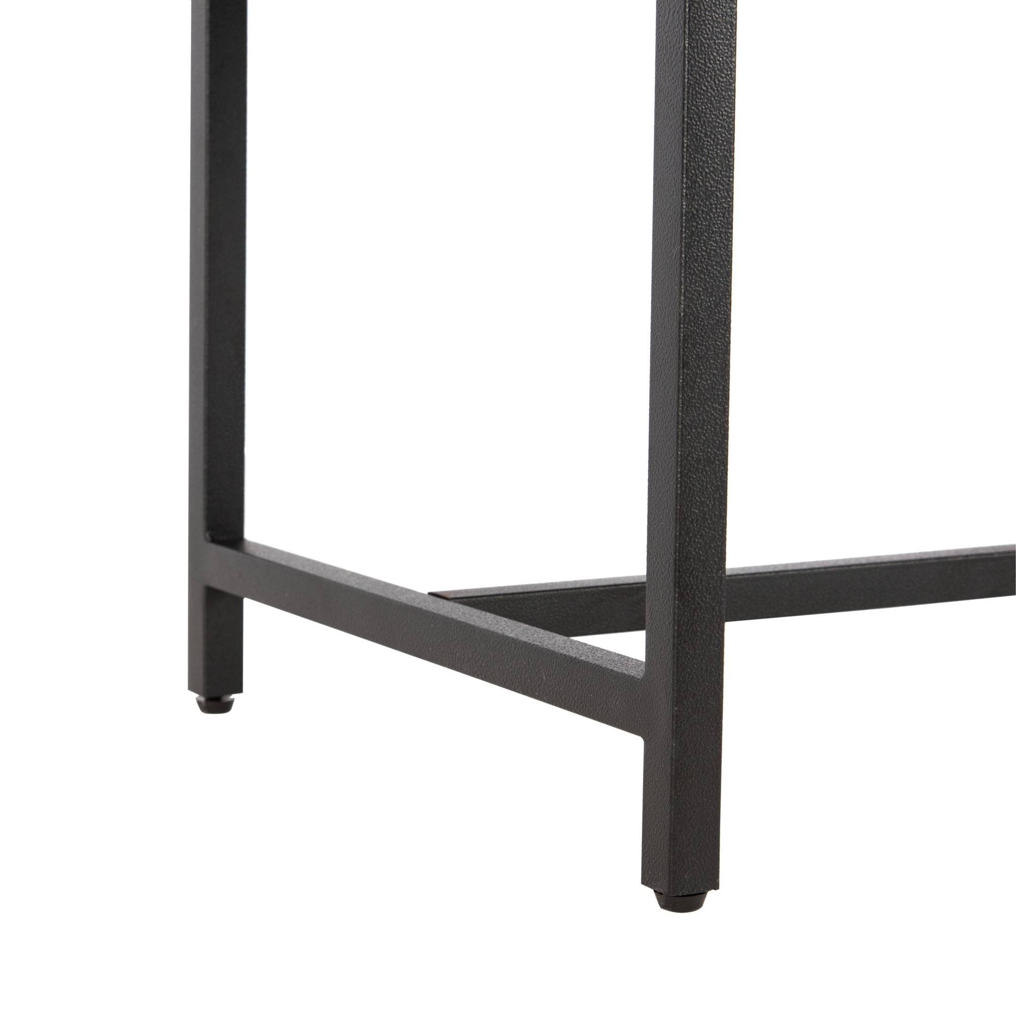 Grey Faux Leather Bench P698917