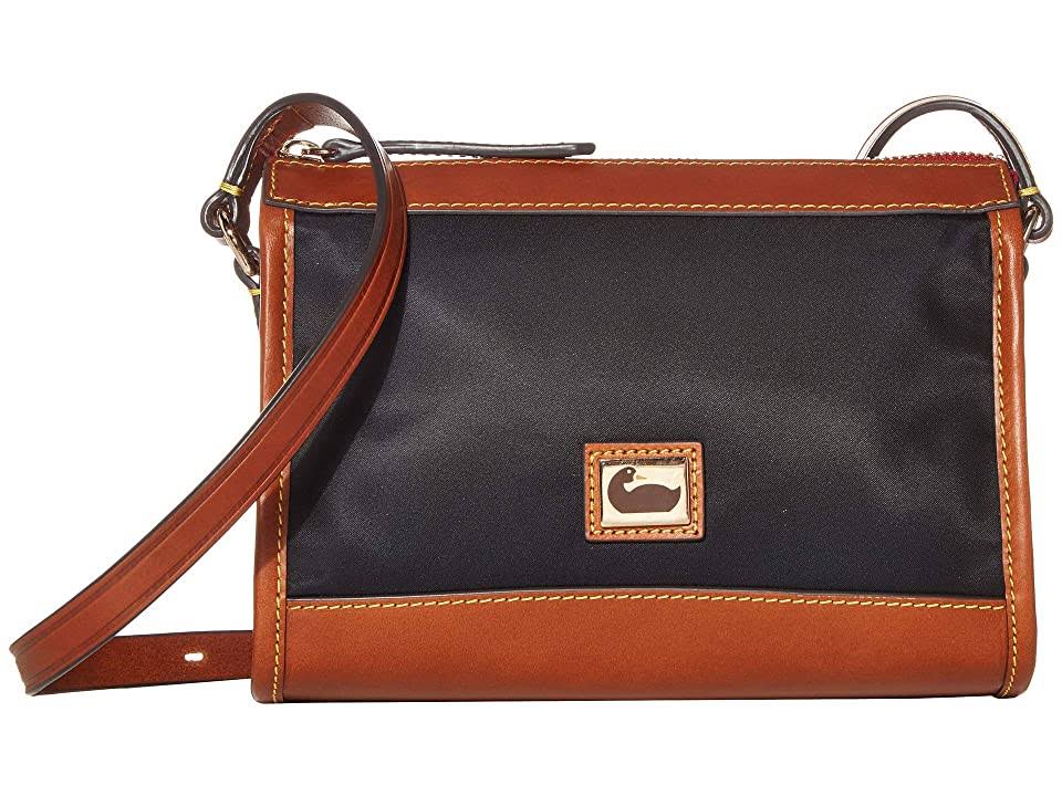 Black/Gold Nylon Zip Crossbody P57963