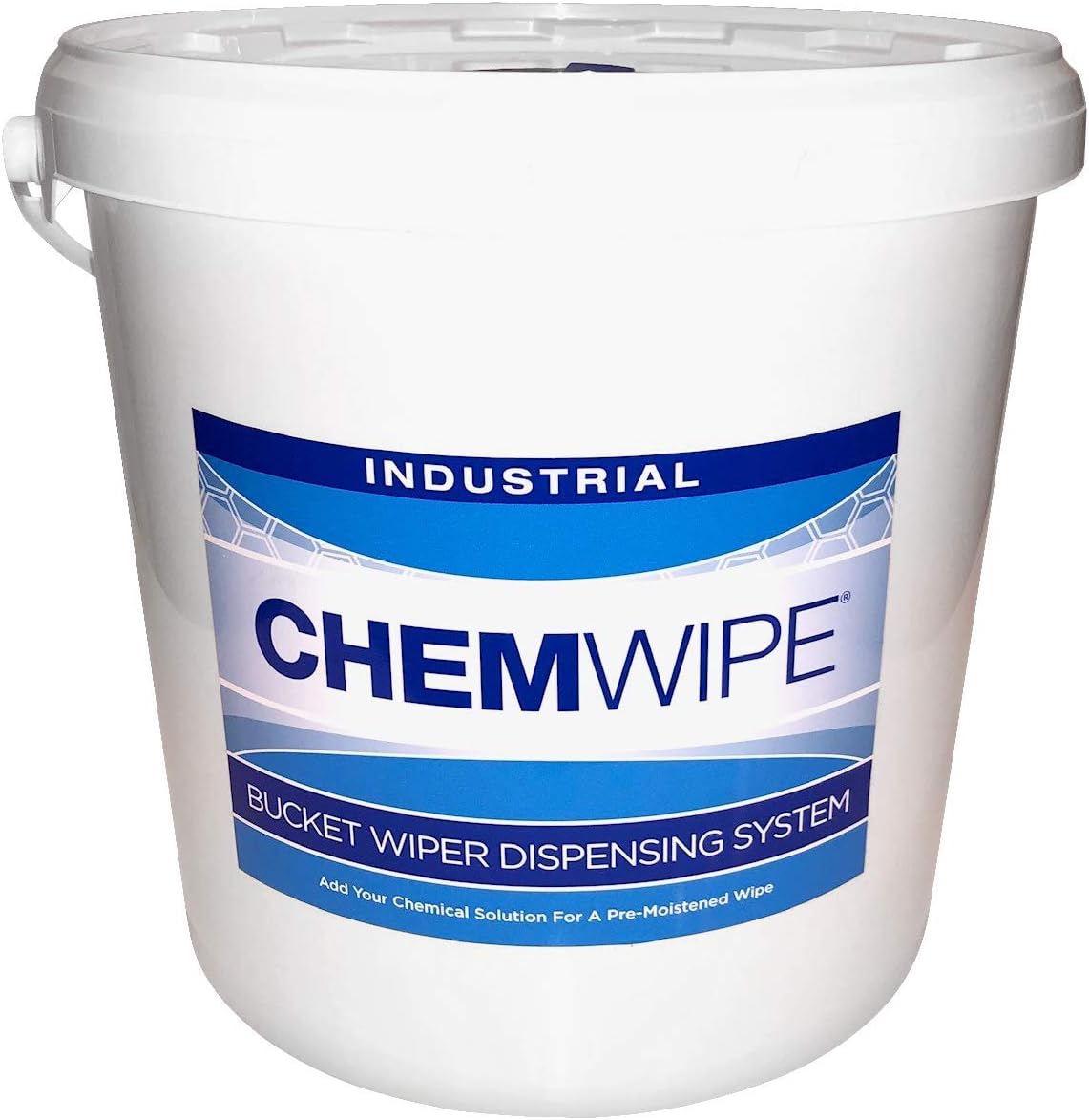 Industrial Pull Wipes with No-Splash Bucket, Perforated & Heavy Duty, 9" x 12" x 275 Sheets, 3 Rolls, 1 Bucket, Pack of 2 K805166