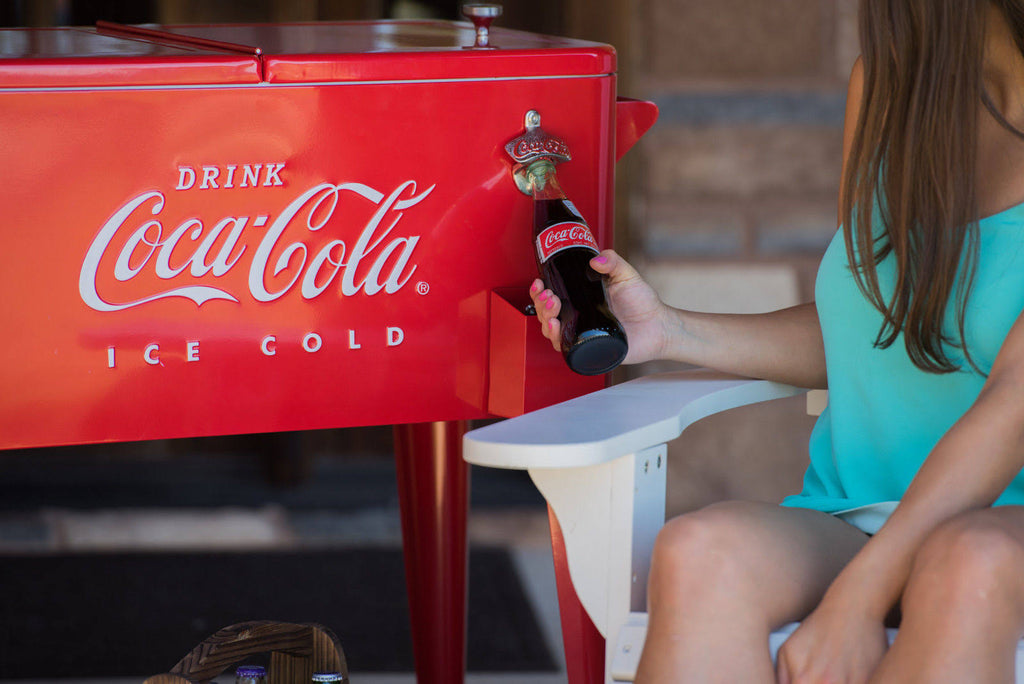 80 Qt. Embossed Coca-Cola Cooler E2203