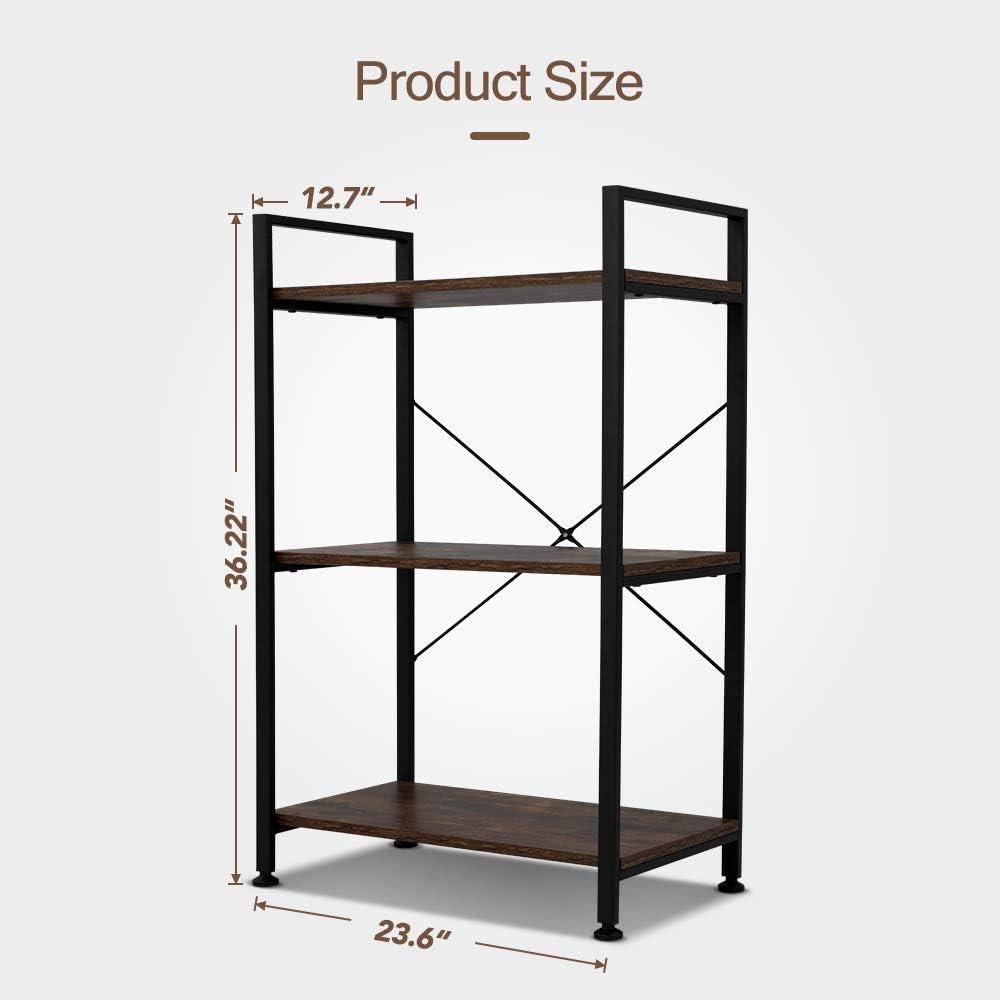 3 Tier Metal Frame Bookshelf F505707