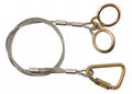 4' Vinyl-Coated Galvanized Carabiner Sling Anchor D37000
