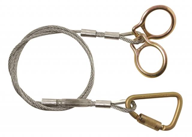 4' Vinyl-Coated Galvanized Carabiner Sling Anchor D37000