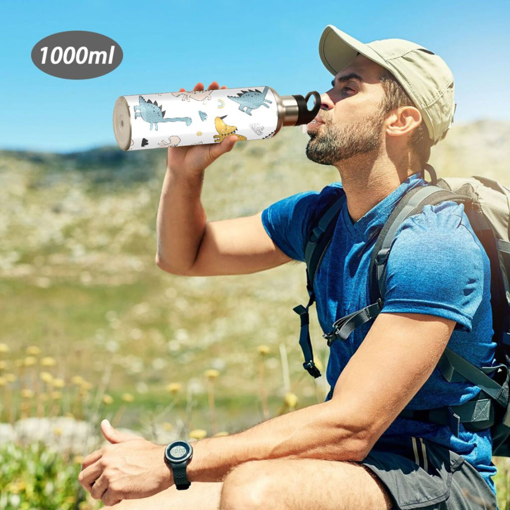 Stainless Steel Insulated Water Bottle with Straw Lid L690455