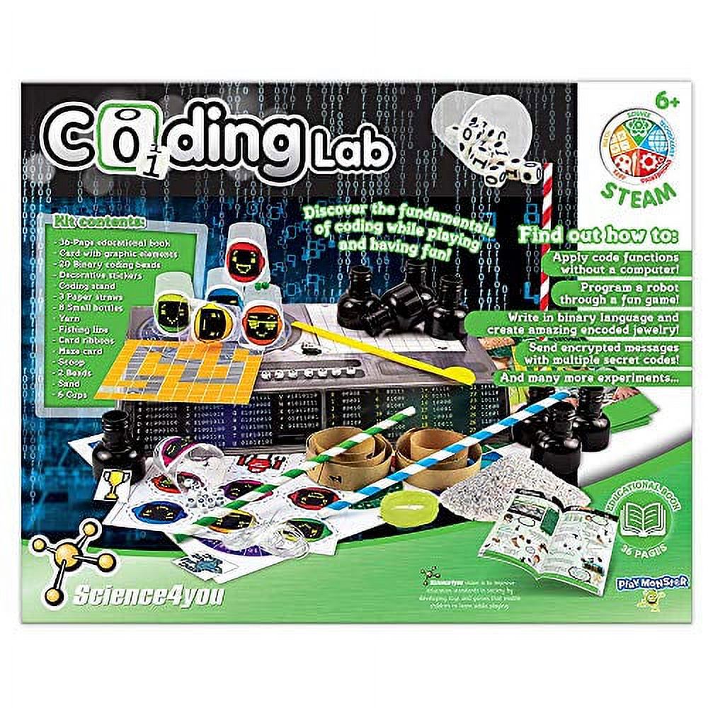 Coding Lab 10 Experiments Education Activity Kit for Kids Ages 6+ B7799