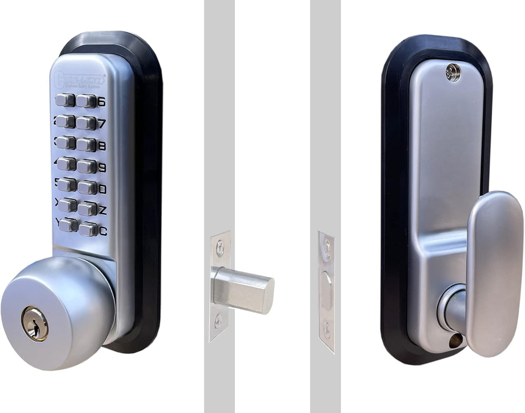 Chrome Mechanical Deadbolt Door Lock V869772