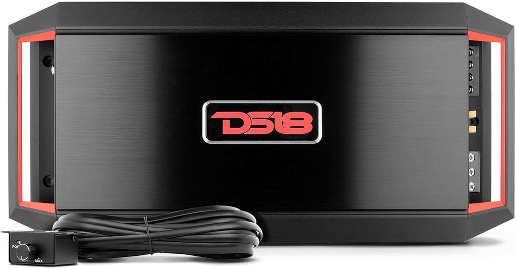 4-Channel 1600w Peak Car Amplifier with Remote Subwoofer Control D7508