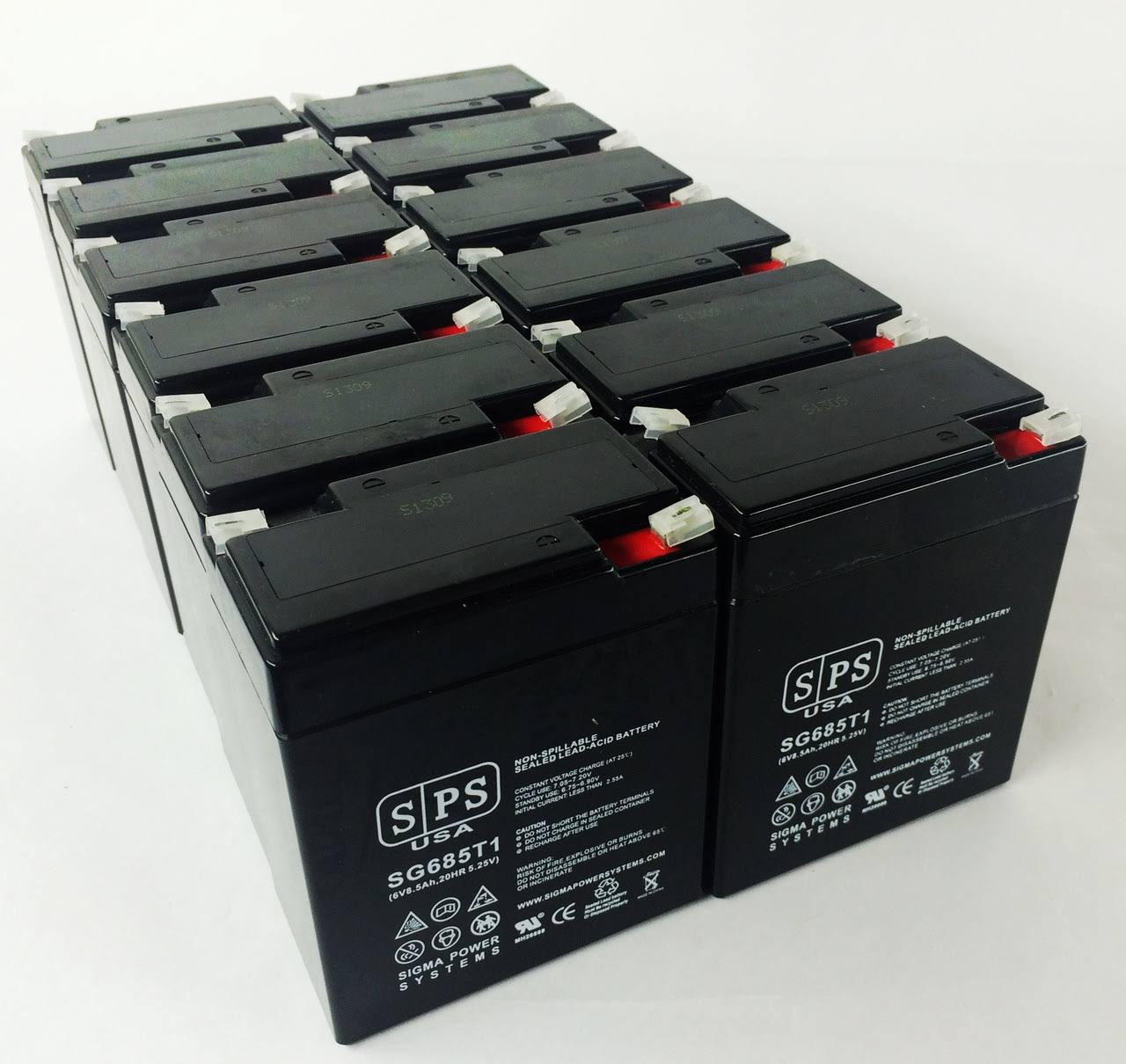 6V 8.5 Ah Replacement Battery (12 Pack) G6123