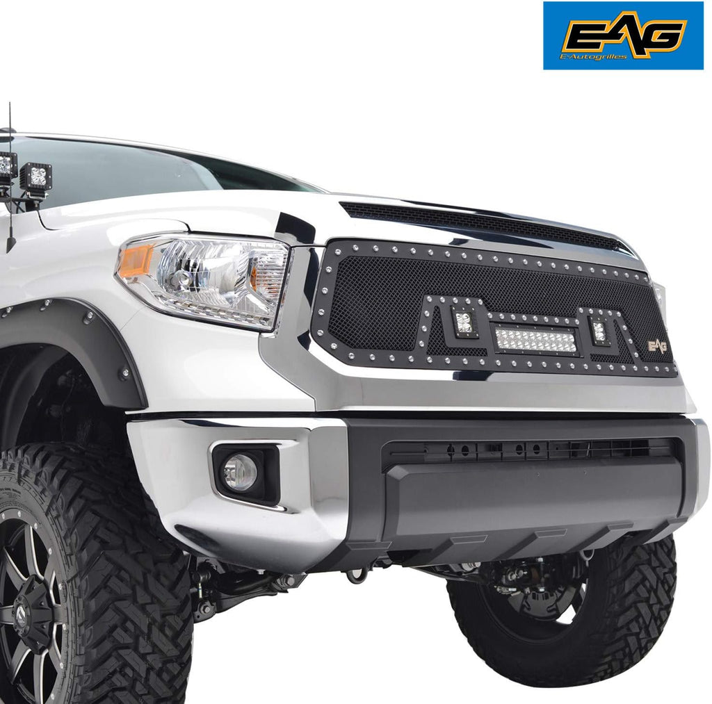 Rivet Stainless Steel Wire Mesh Grille With LED Lights T32862