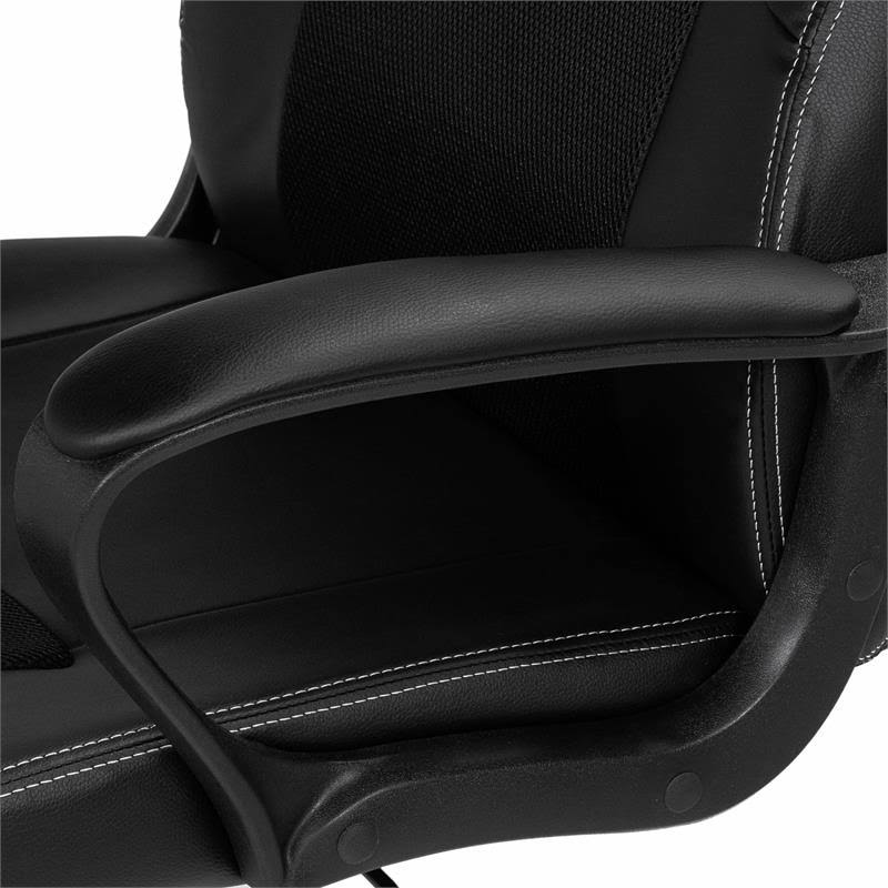 Black Metal 2-Piece Desk and Chair Set M238208