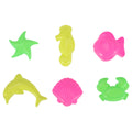 6pcs Beach Sand Toys Set Sand Tray Molds M73882