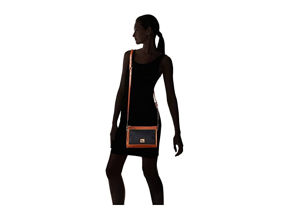 Black/Gold Nylon Zip Crossbody P57963