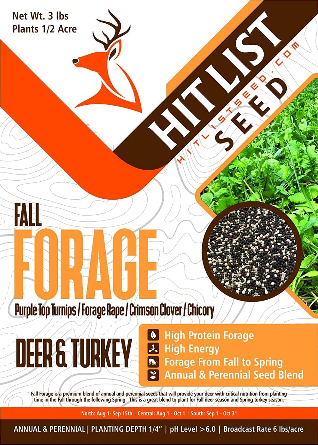 6 lbs Pure Natural High Protein Deer Food Seed Mix S5060