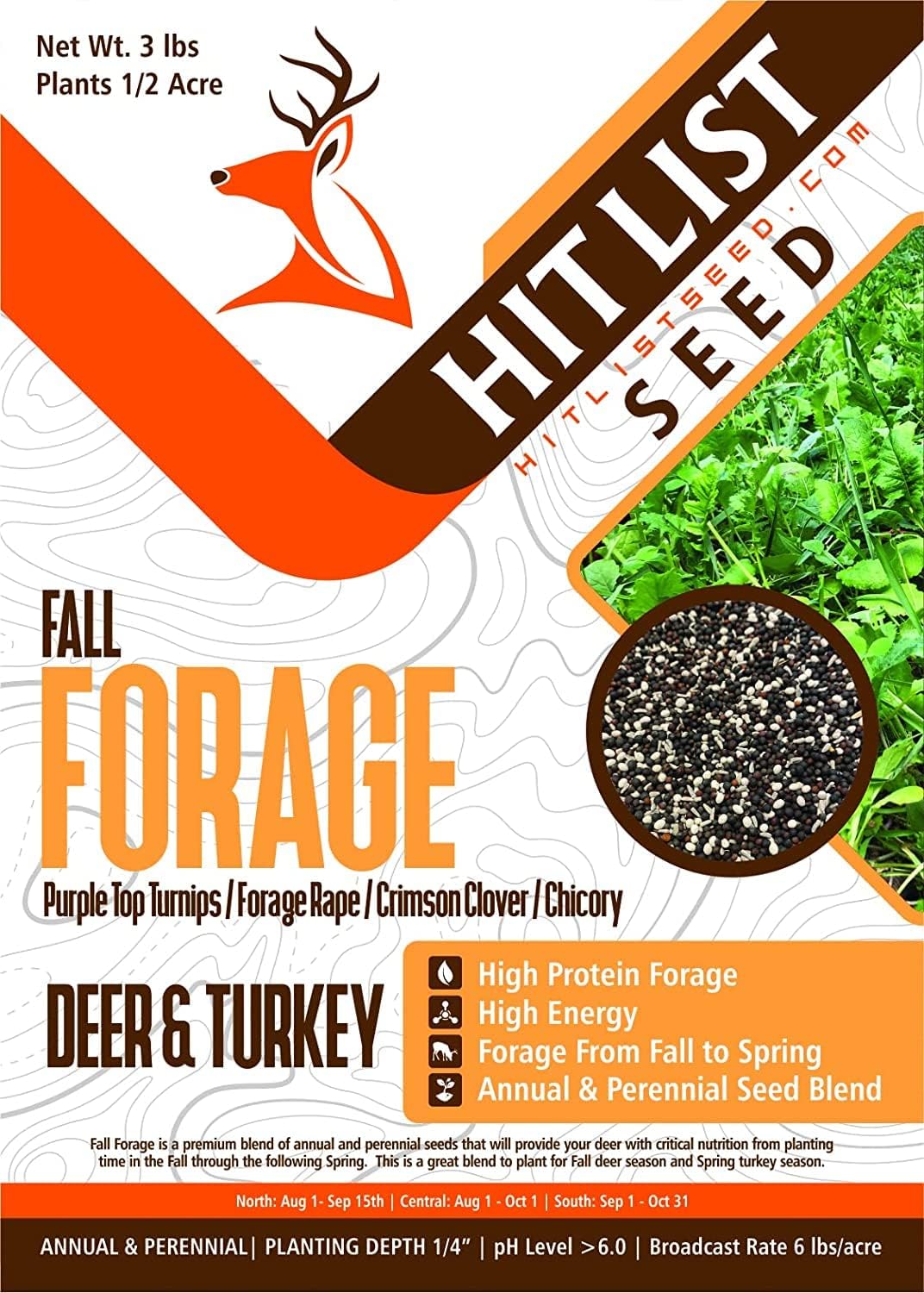 6 lbs Pure Natural High Protein Deer Food Seed Mix S5060