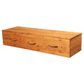 Pine Box Coffin with Rope Handles M775318