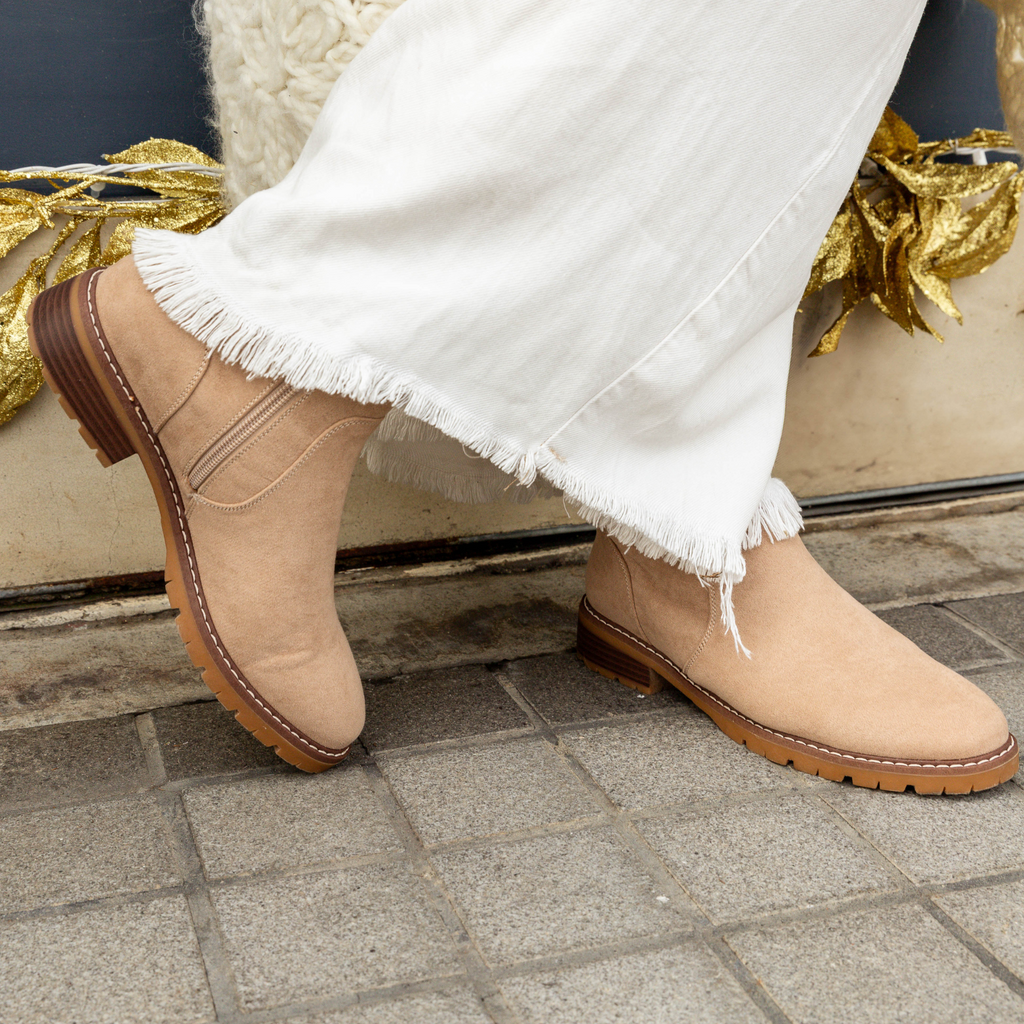 Noelani Taupe Bootie