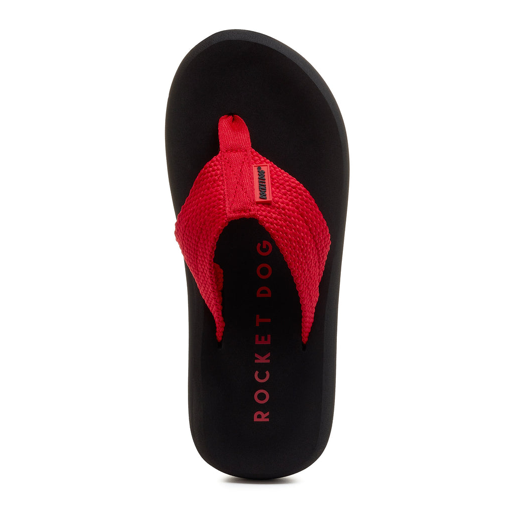 Sunset Red Webbing Flip Flop
