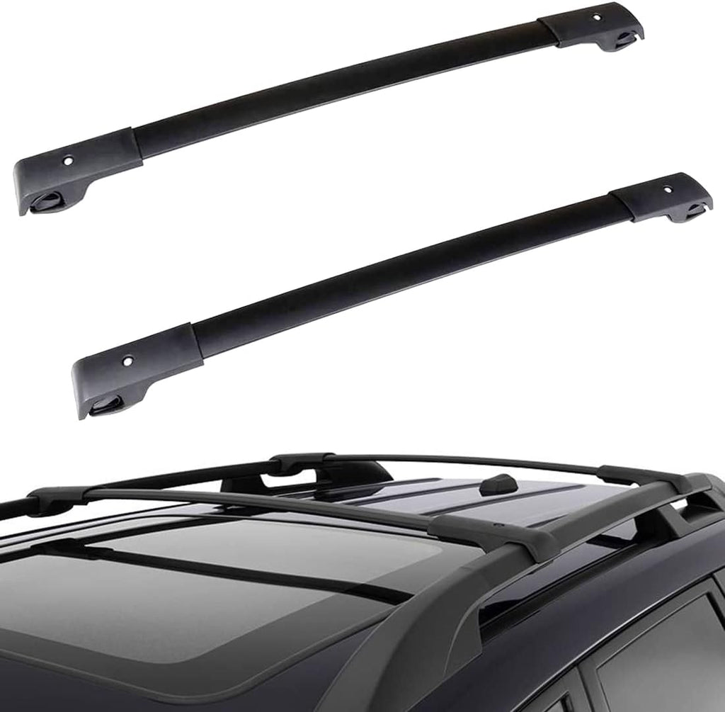 Black Aluminum Roof Rack Cross Bars E64804