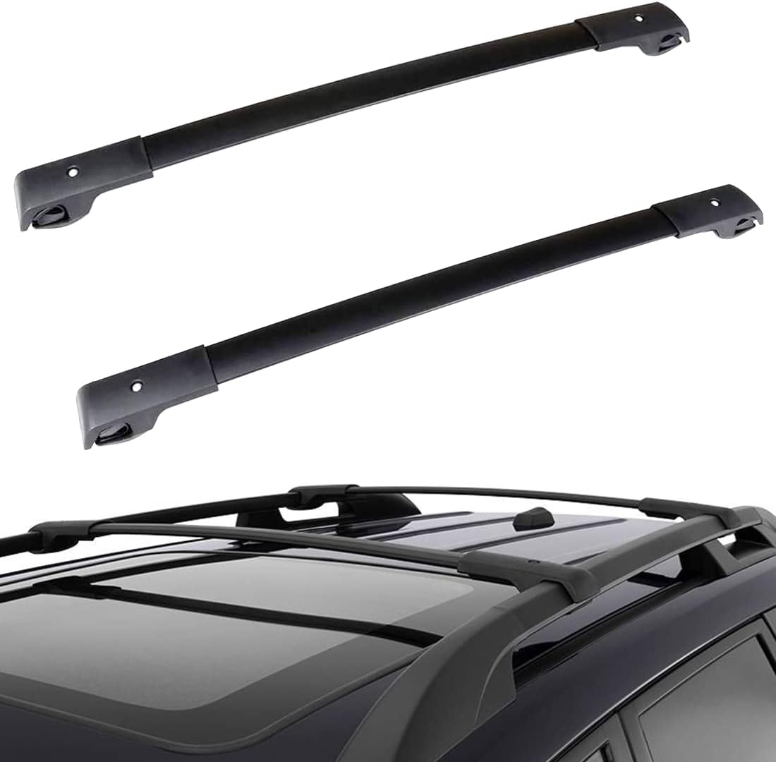 Black Aluminum Roof Rack Cross Bars E64804