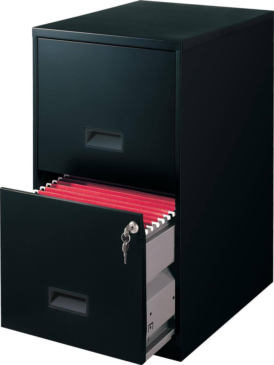 Classic Blue 18in 2 Drawer Metal File Cabinet N3455