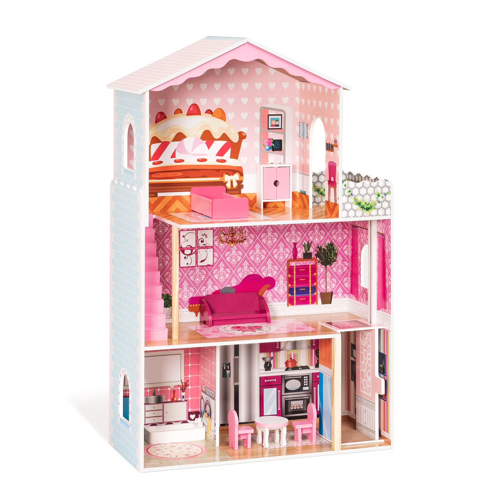Wooden Dollhouse V3086