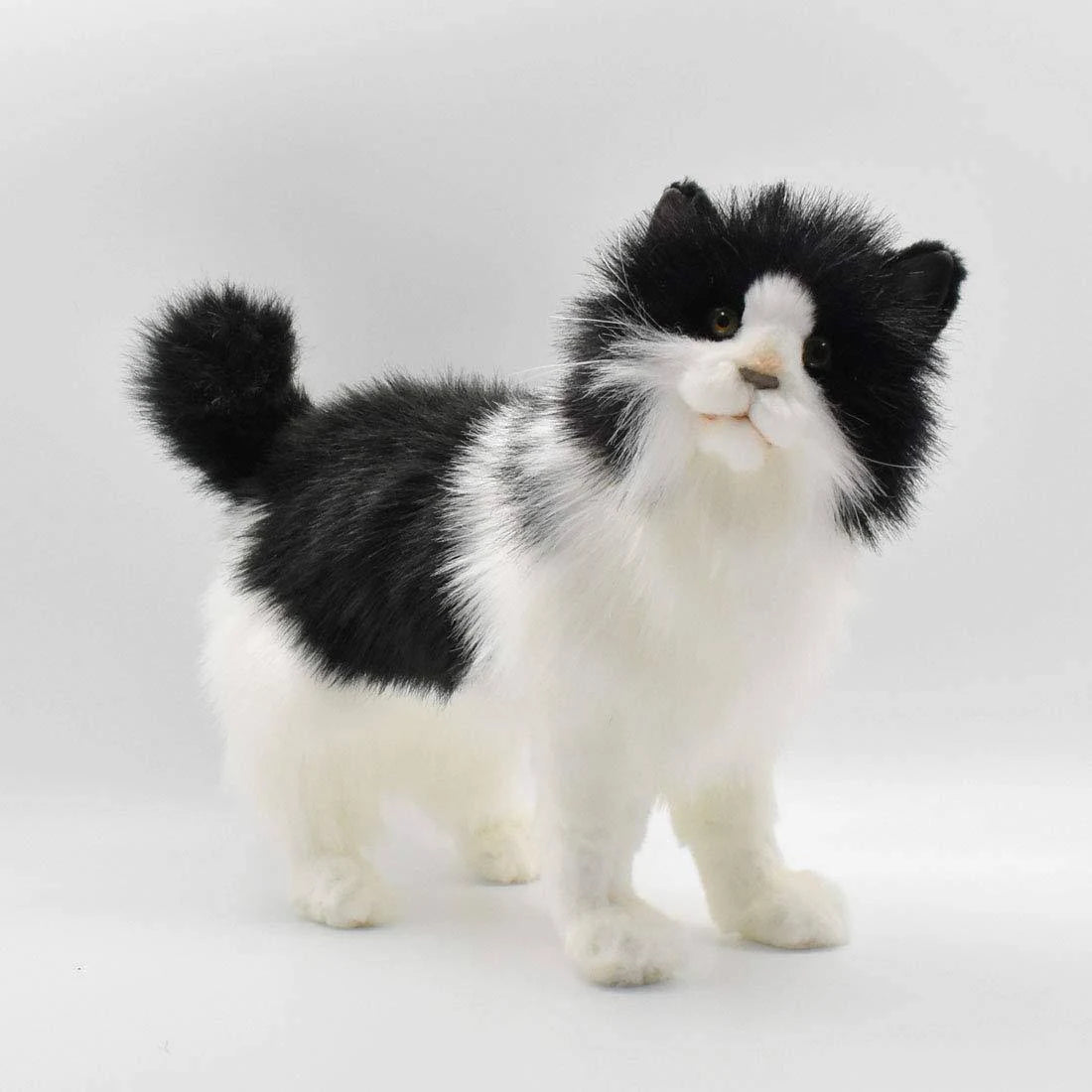 Black and White Cat Plush O83259