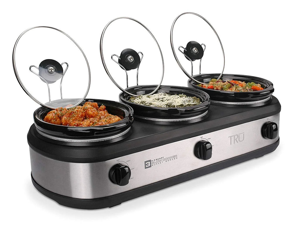 3-Crock Pot Buffet Slow Cooker Set A592411