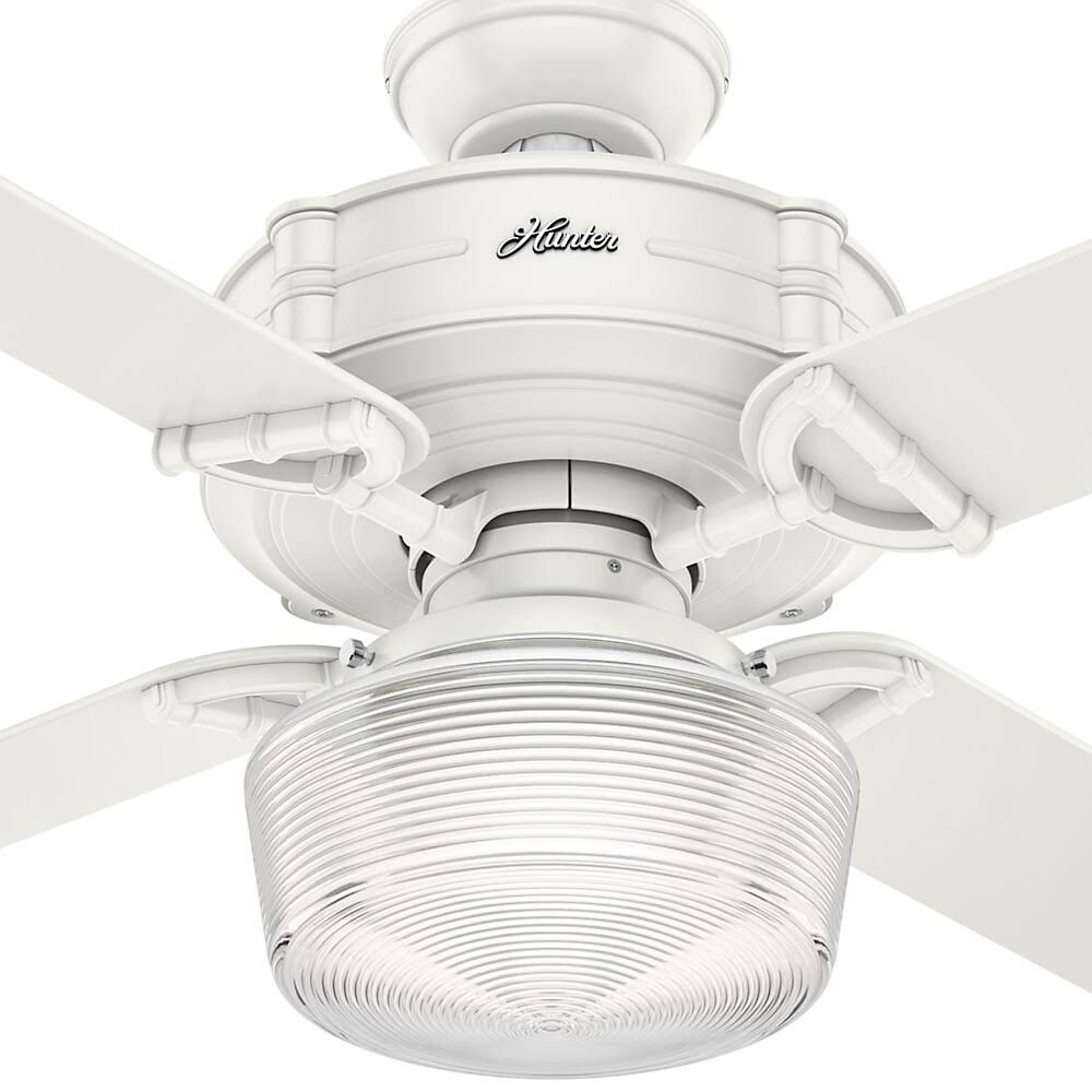 Fresh White Ceiling Fan with Light C18233