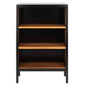 3 Shelf Wood Back Etagere - Black / Natural Q670