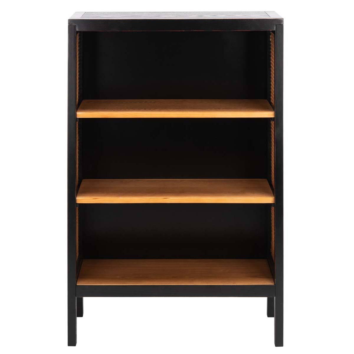 3 Shelf Wood Back Etagere - Black / Natural Q670