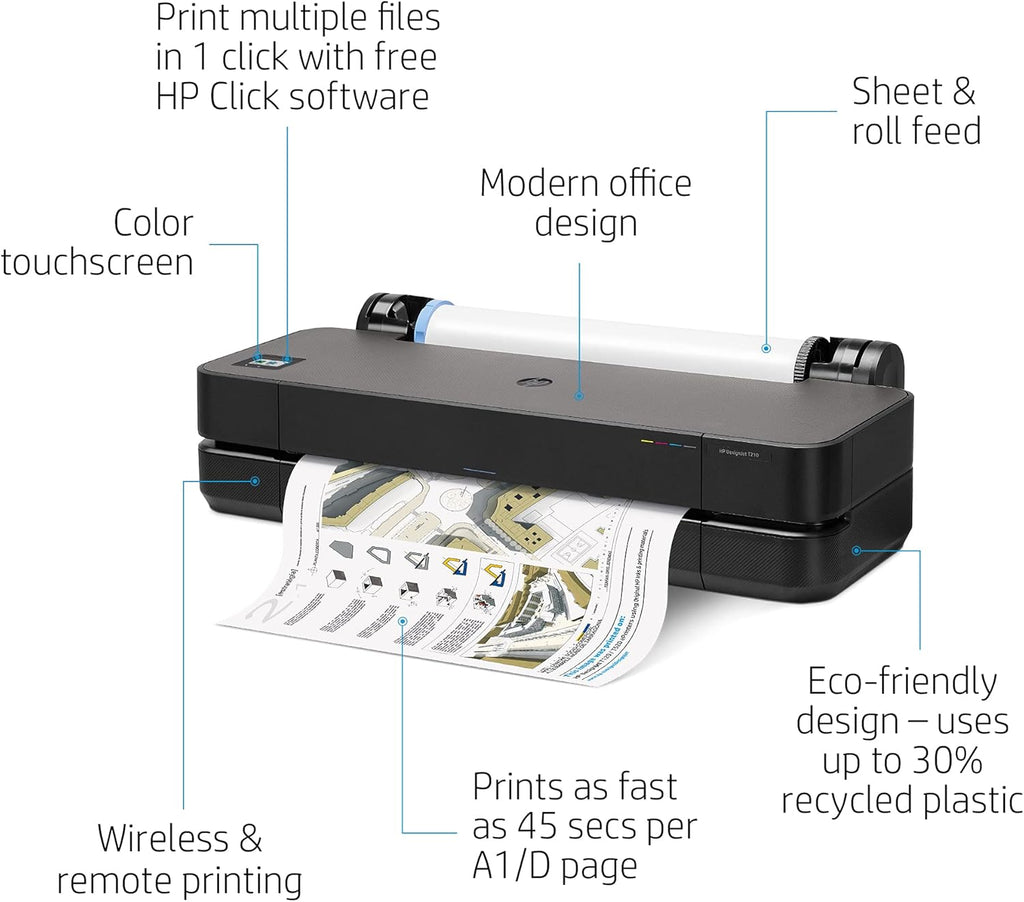 24" Large Format Wireless Plotter Printer T772