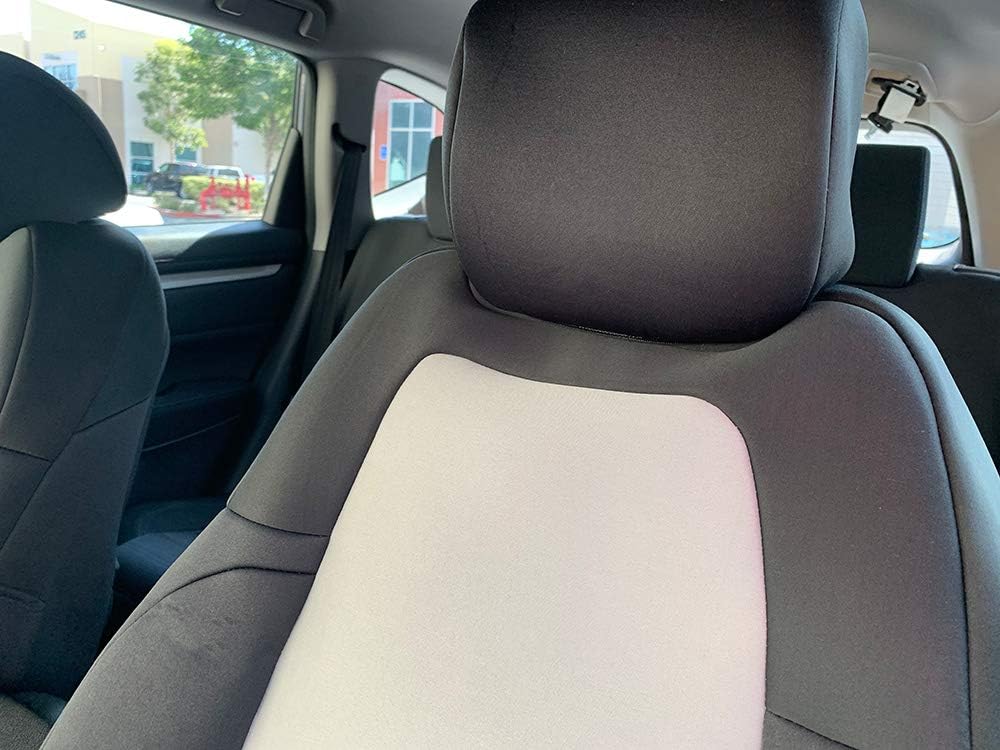 Gray & Black Front Seat Covers for Car SUV W9137