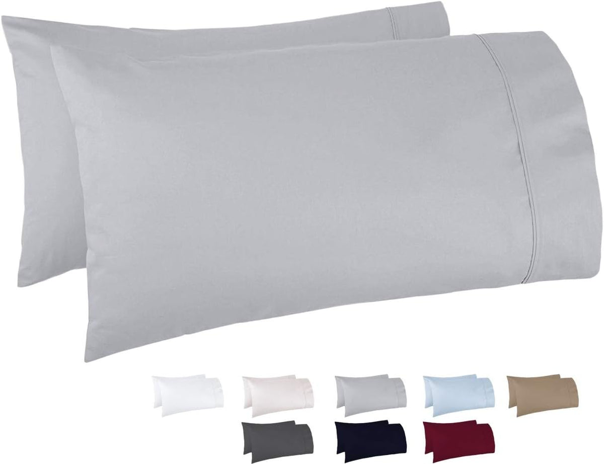 White 100% Egyptian Cotton Sheet Set, 4 Piece, California King, Deep Pocket I2064