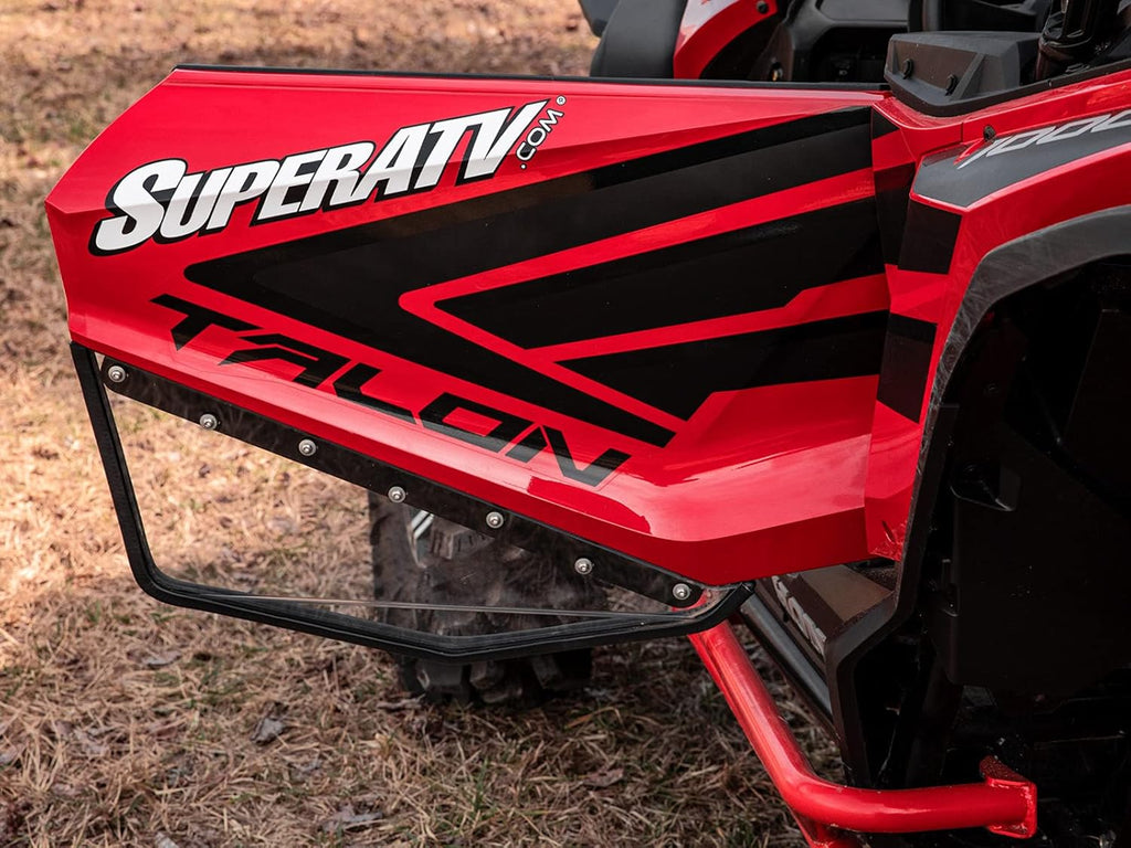 Clear Lower Doors for Honda Talon 1000X / 1000R / 1000X-4, 2 Front Lower Doors, 1/4” Clear Polycarbonate H463676
