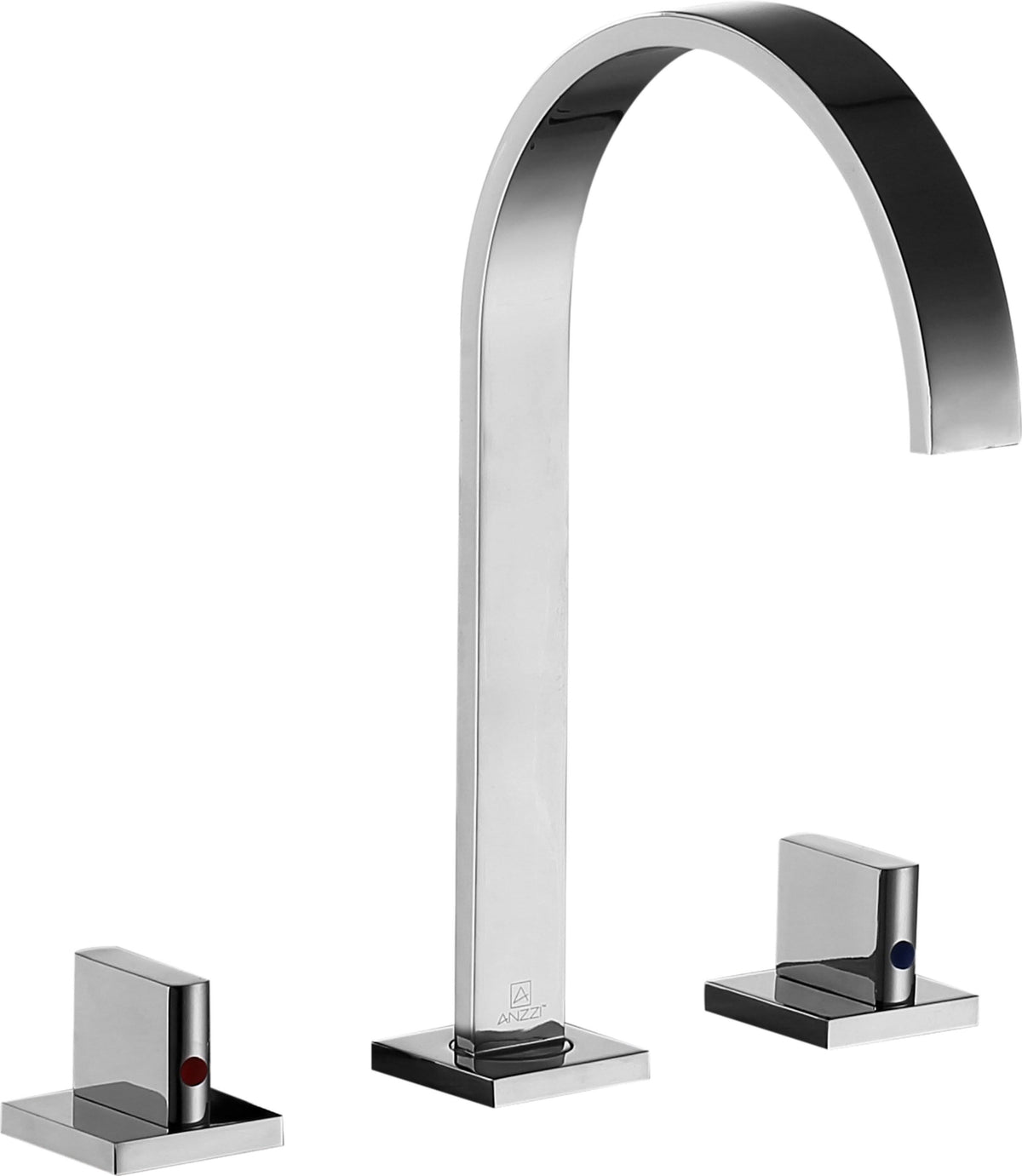 Polished Chrome Widespread 2-Handle Bathroom Faucet Y736419